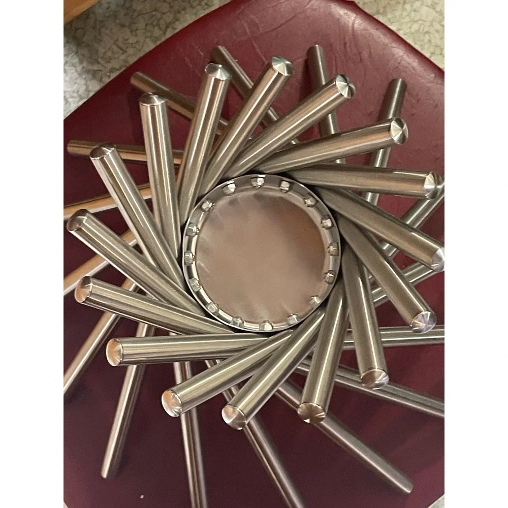 IBWell Creative Stainless Steel Rotating Fruit Basket Stand for Kitchen Count...